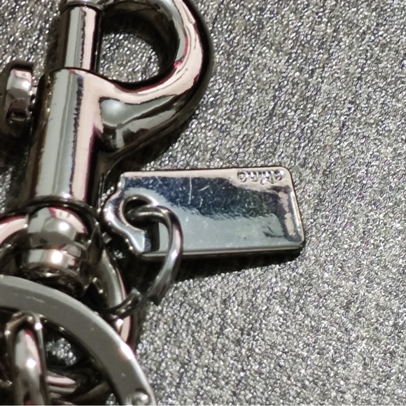 Coach Glitter Bow Keychain Charm - Picture 5 of 9